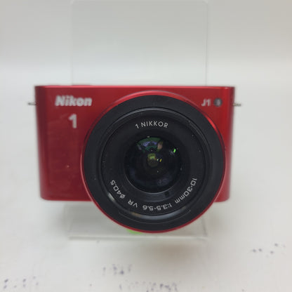 Nikon 1 J1 10.1MP Mirrorless Interchangeable Lens Red