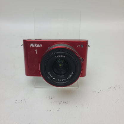 Nikon 1 J1 10.1MP Mirrorless Interchangeable Lens Red