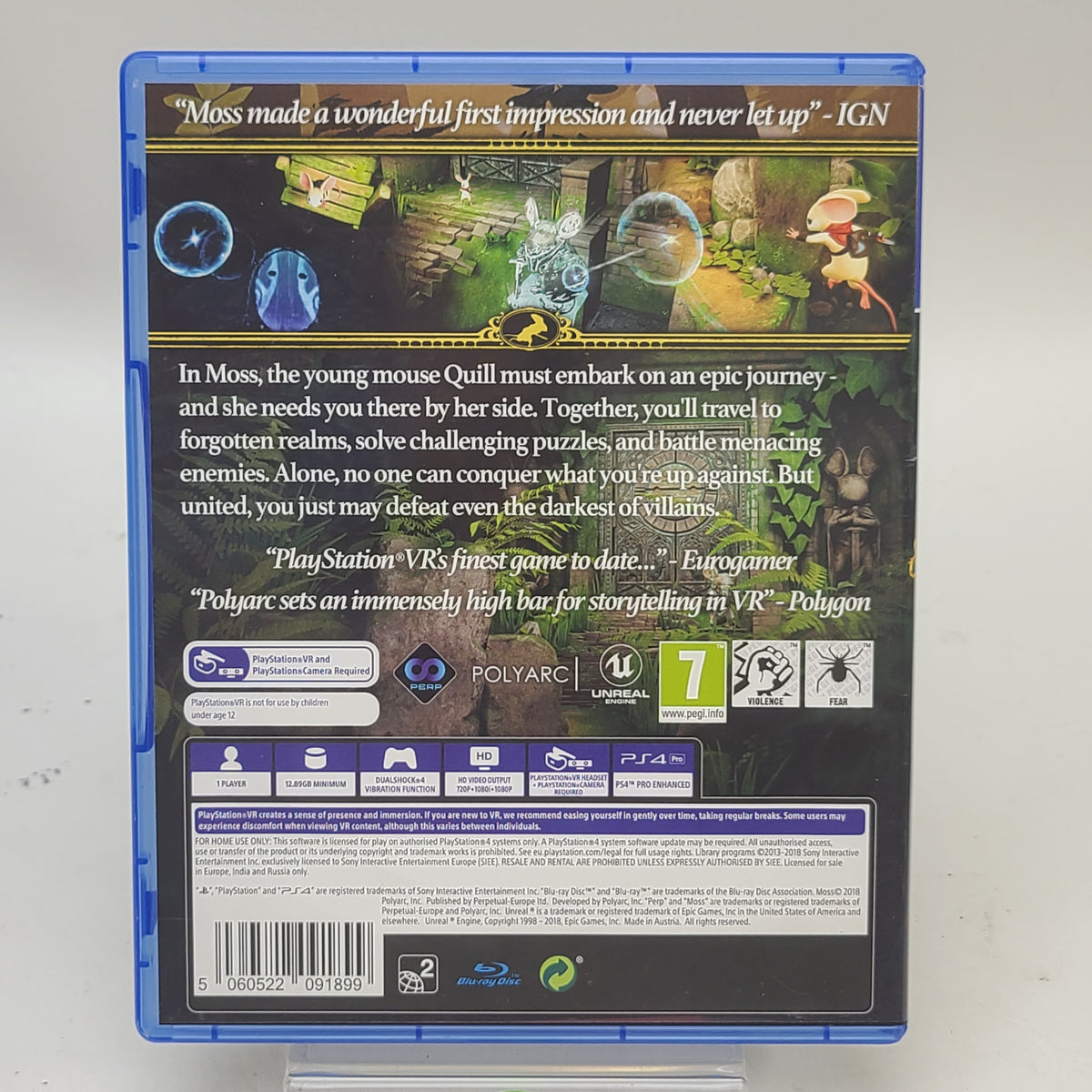 Moss (Sony PlayStation 4 PS4, 2018)