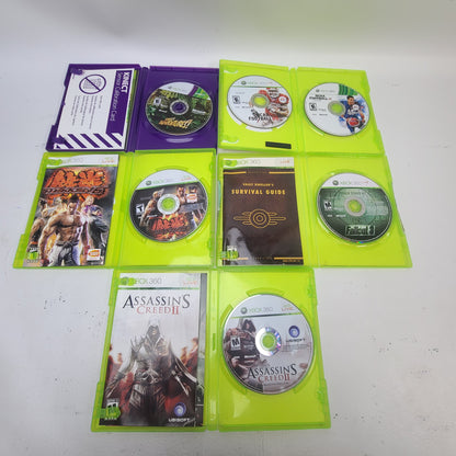 Lot of 5 Microsoft Xbox 360 Games Fallout 3 Tekken 6 Assassin's Creed II