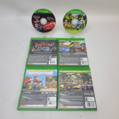 Lot of 6 Xbox One Games Minecraft Batman Arkham Sunset Overdrive Cars 3 