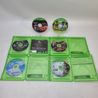 Lot of 6 Xbox One Games Minecraft Batman Arkham Sunset Overdrive Cars 3 