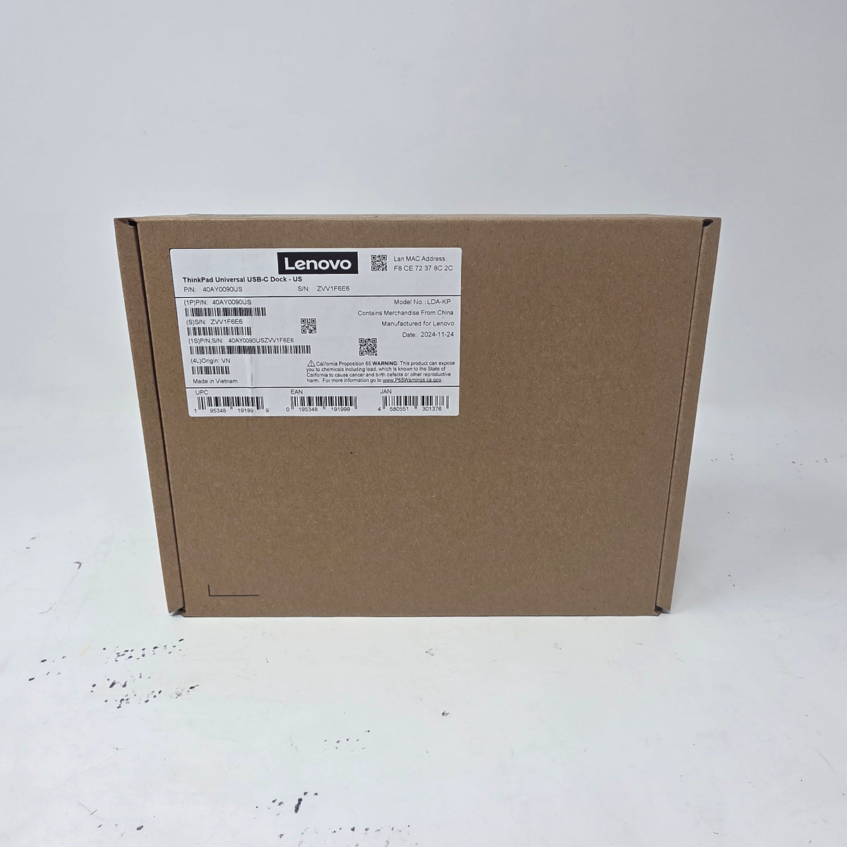 New Lenovo Docking Station ThinkPad Universal USB-C 1P40AY0090US