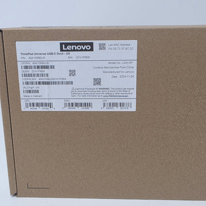 New Lenovo Docking Station ThinkPad Universal USB-C 1P40AY0090US