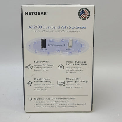 New NETGEAR AX2400 Dual Band WiFi 6 Wireless Router EAX16-100NAS