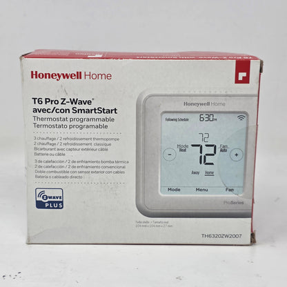 New Honeywell T6 Pro Z-Wave Smart Programmable Thermostat TH6320ZW2007