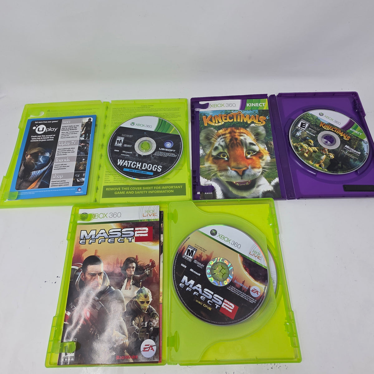 Lot of 11 Microsoft Xbox 360 Games Gears War 3 Destiny Watch Dogs Mass Effect 3