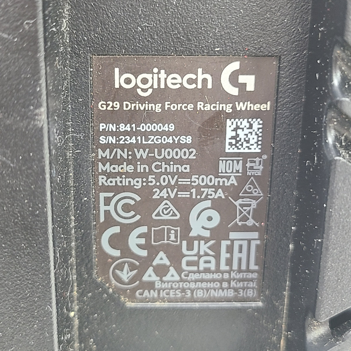 Logitech G29 Driving Force W-U0002 Racing Wheel For PlayStation 4/5 