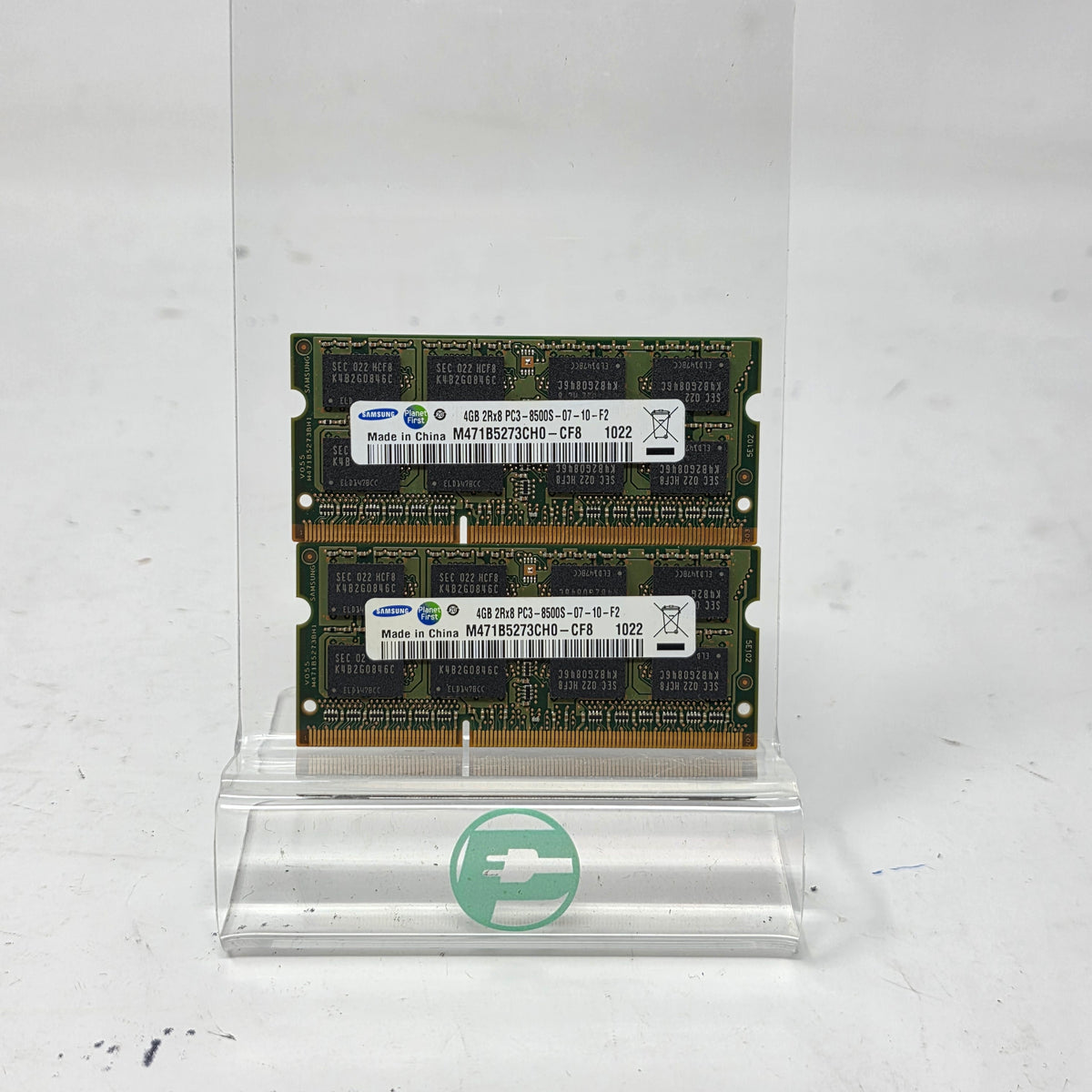 Samsung 8GB 2x4GB DDR3 PC3-8500S 1066MHz Laptop RAM M471B5273CH0-CF8 Memory