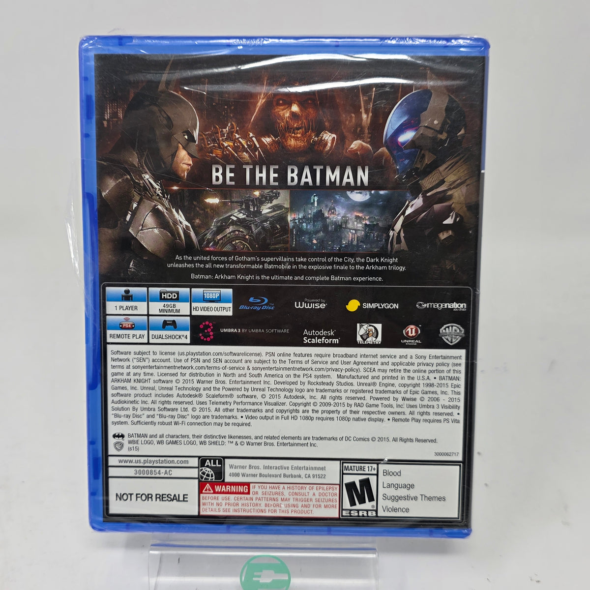 New Batman: Arkham Knight (Sony PlayStation 4 PS4, 2015)