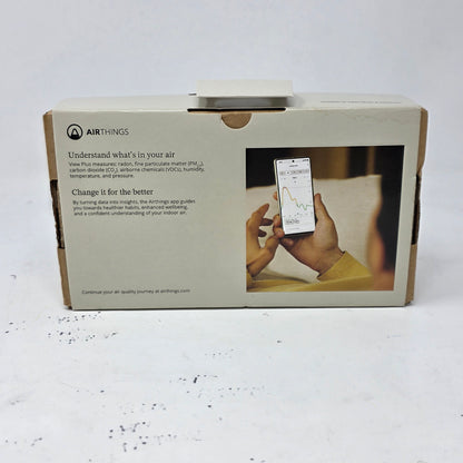 New Airthings 2960 View Plus Air Quality Monitor White Wi-Fi Battery Powered