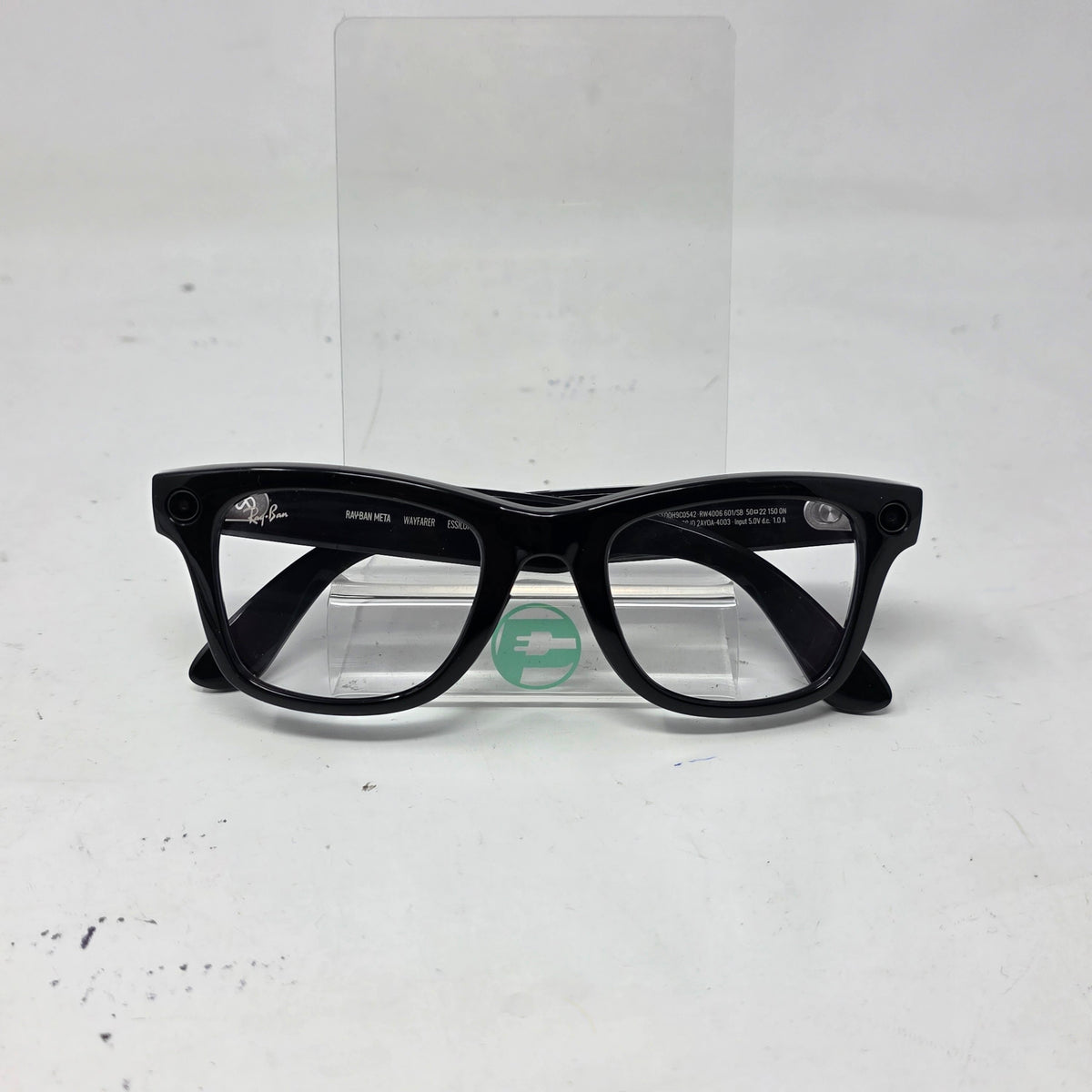 Ray-Ban Meta Wayfarer Gen 1 Shiny Black Standard RW4006 AI Smart Glasses