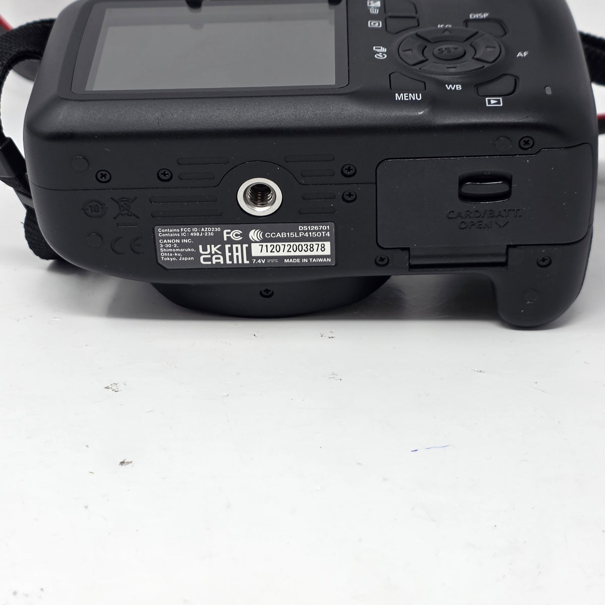Canon EOS Rebel T100 18.0 MP Digital SLR DSLR Camera Black 
