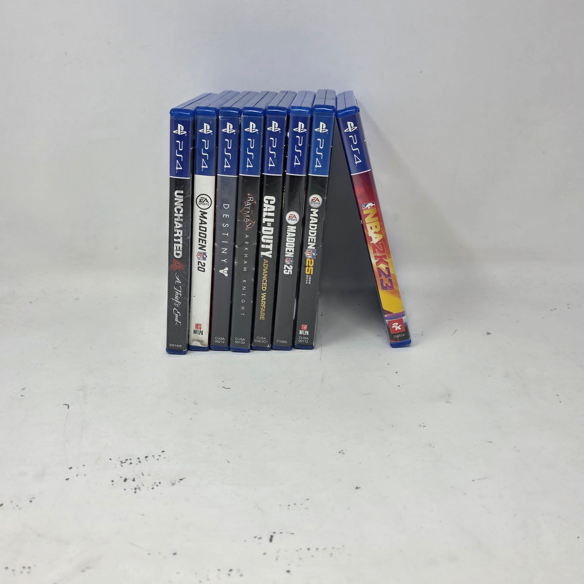 Lot of 8 Sony PlayStation 4 PS4 Games Madden 25 NBA 2K23 Batman Uncharted 4 CoD