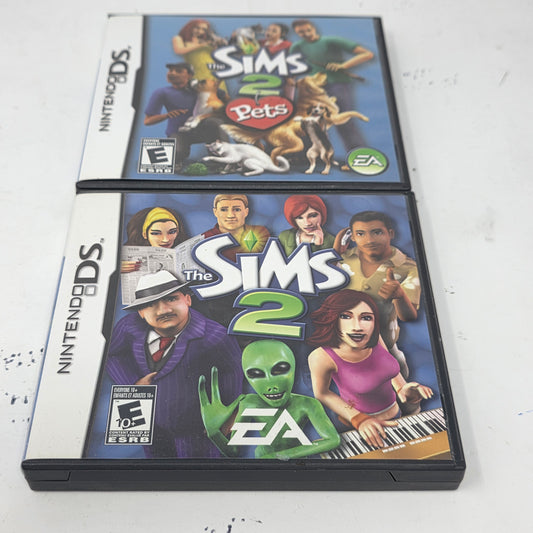 Lot of 2 Nintendo DS Games The Sims 2 & The Sims 2 Pets