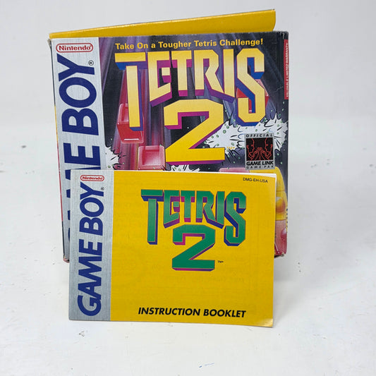 Nintendo GameBoy Tetris 2 Box & Manual No Game