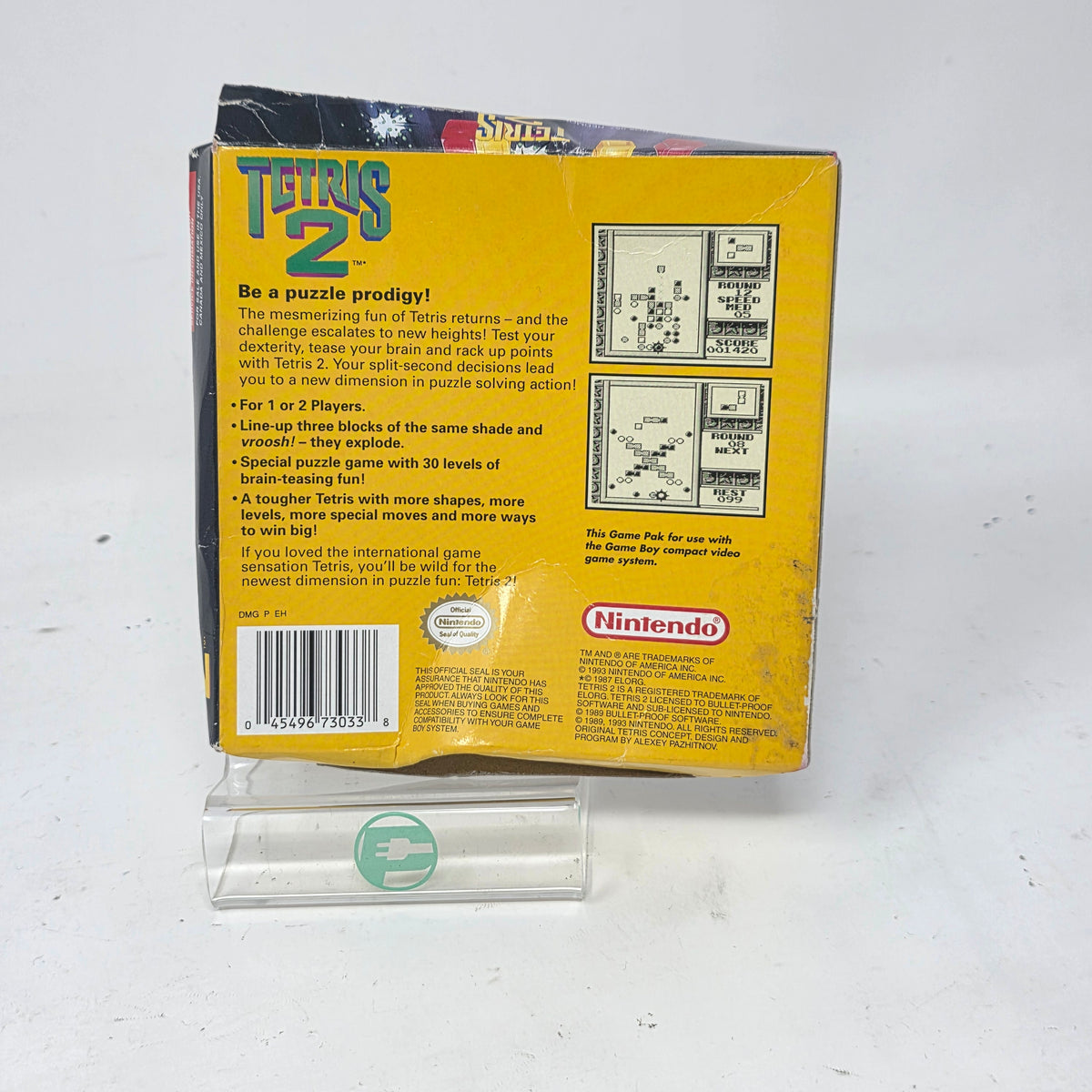 Nintendo GameBoy Tetris 2 Box & Manual No Game