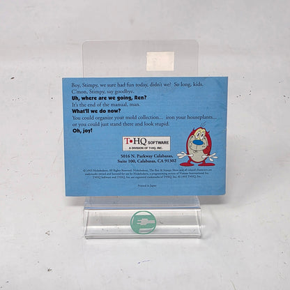 Nintendo GameBoy The Ren & Stimpy Show Veediots Box and Manual