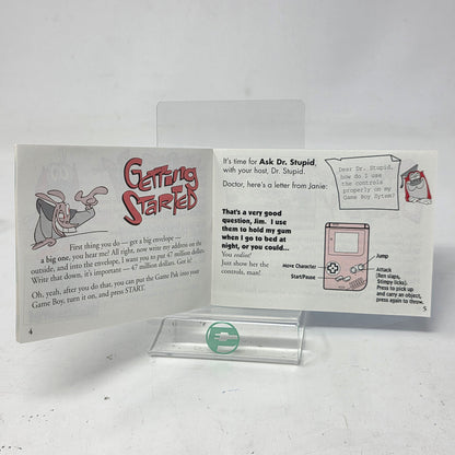 Nintendo GameBoy The Ren & Stimpy Show Veediots Box and Manual