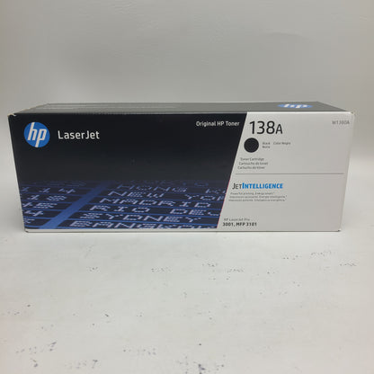 New HP LaserJet 138A Black Toner Cartridge W1380A