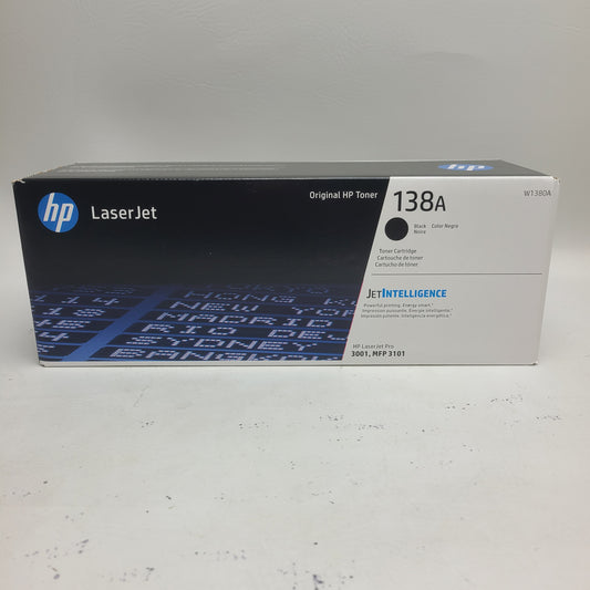 New HP LaserJet 138A Black Toner Cartridge W1380A