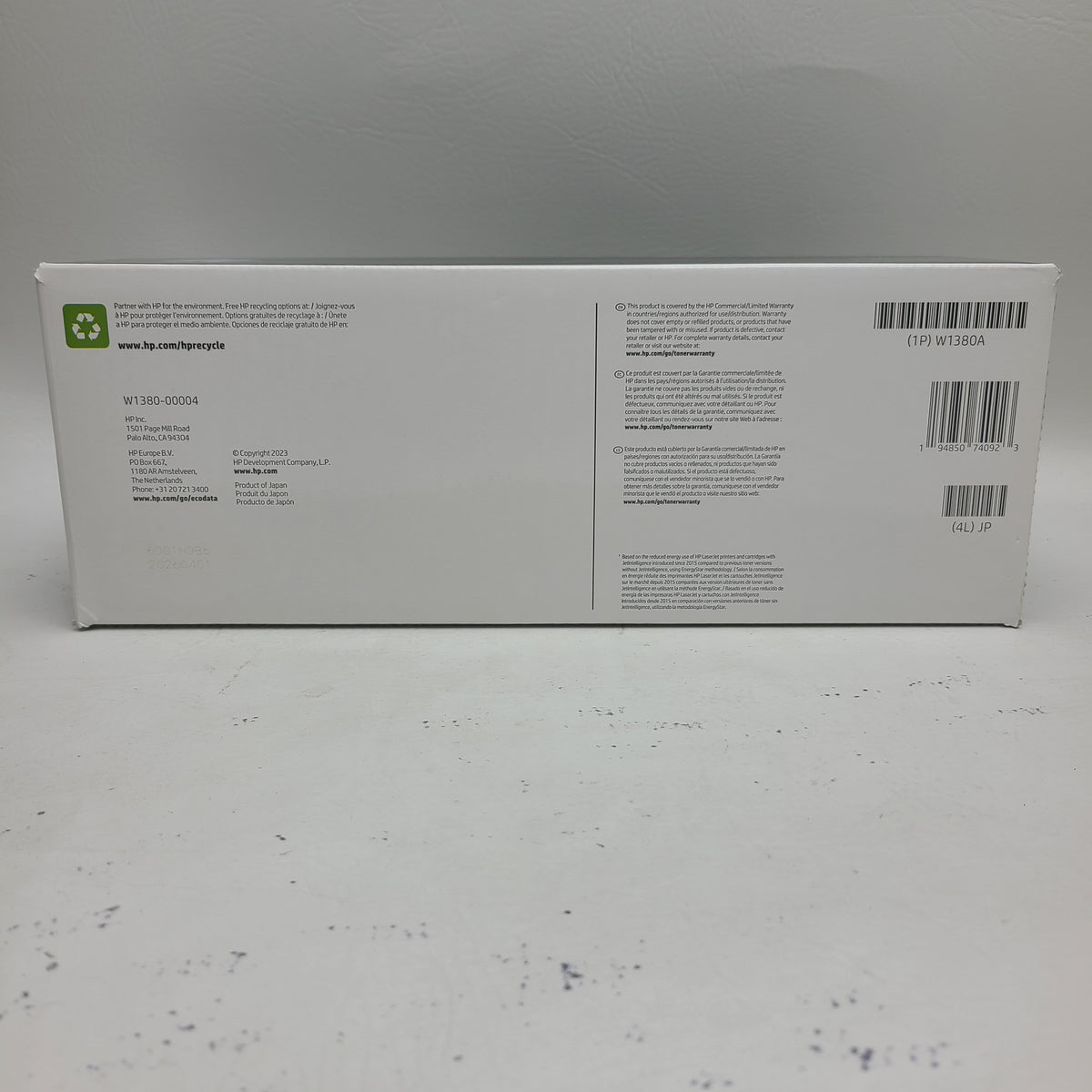 New HP LaserJet 138A Black Toner Cartridge W1380A