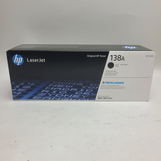 New HP LaserJet 138A Black Toner Cartridge W1380A