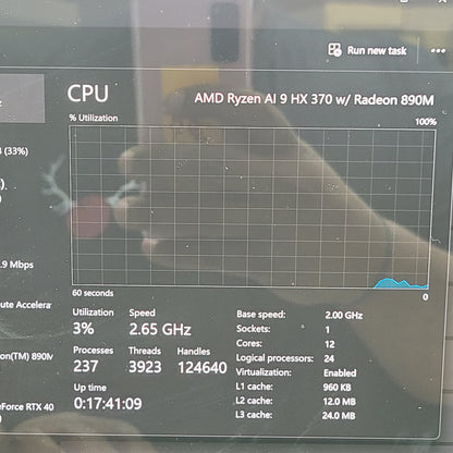Asus ProArt P16 H7606W 16" Ryzen AI 9 HX 370 2.0GHz 32GB RAM 1TB SSD GeForce RTX