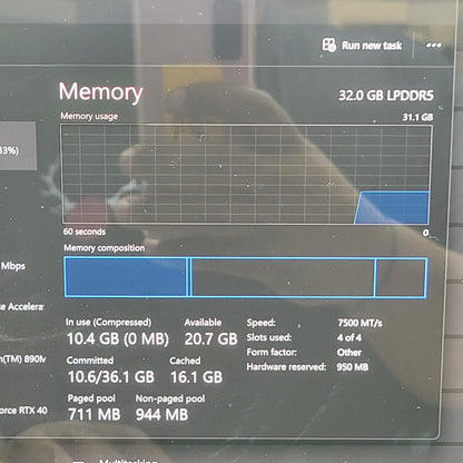 Asus ProArt P16 H7606W 16" Ryzen AI 9 HX 370 2.0GHz 32GB RAM 1TB SSD GeForce RTX