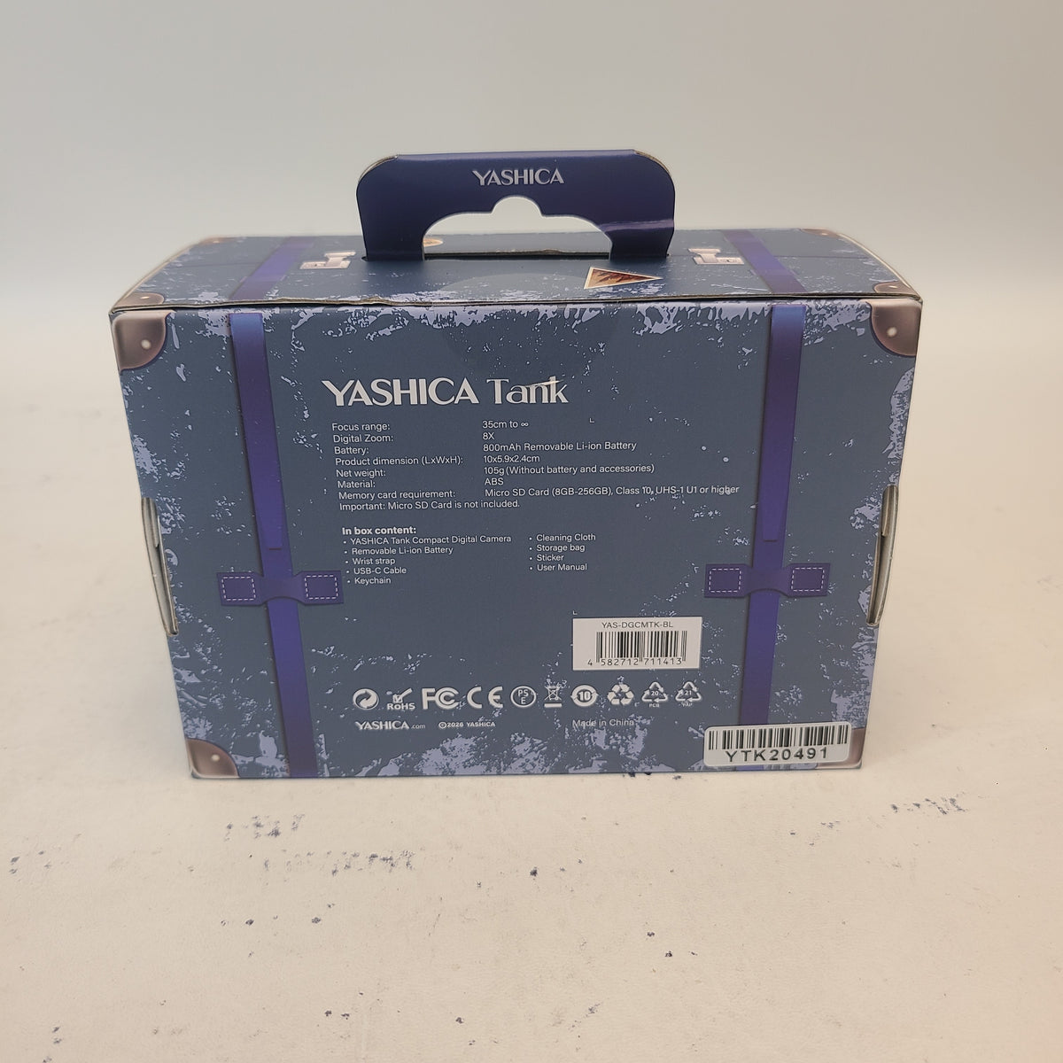 Yashica Tank 12 MP Compact Digital Camera YTK20491 Blue