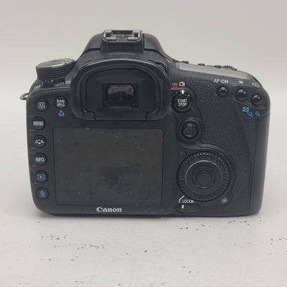 Canon EOS 7D 18.0MP Digital SLR DSLR Camera Black 