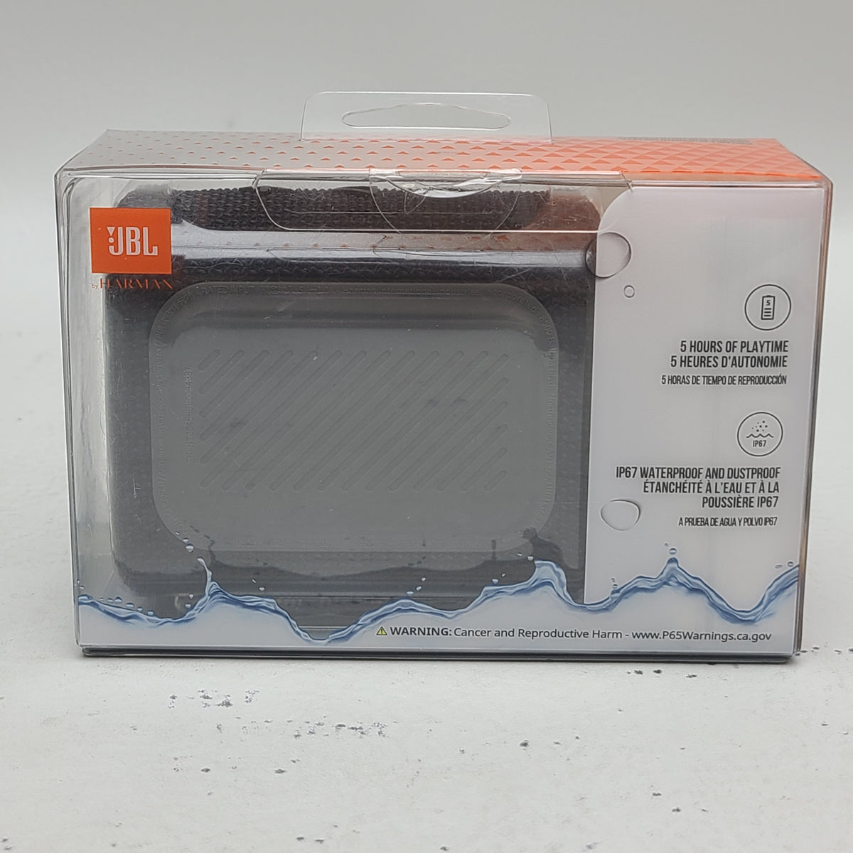 New JBL Go 3 Portable Waterproof Wireless Speaker Black JBLGO3BLKAM