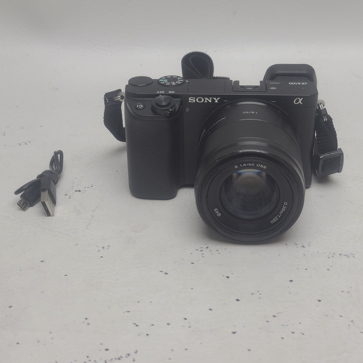 Sony Alpha a6100 Mirrorless Camera with E 50mm f/1.8 OSS Lens Black ...