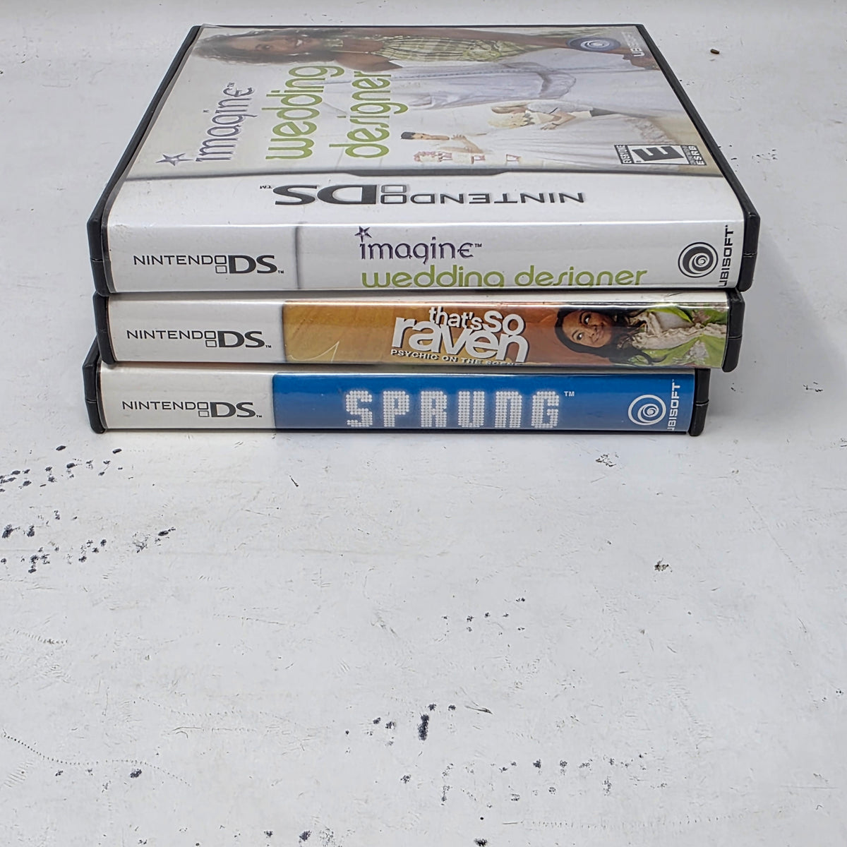 Lot of 3 Games Nintendo DS That's So Raven: Psychic,Sprung;  Wedding Designer