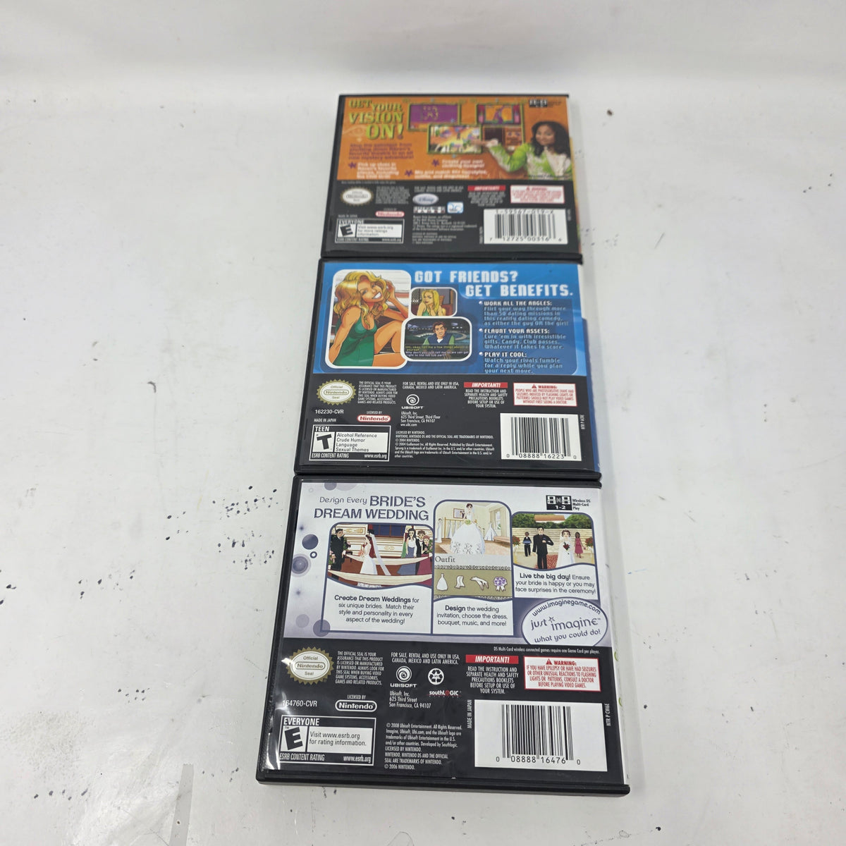 Lot of 3 Games Nintendo DS That's So Raven: Psychic,Sprung;  Wedding Designer