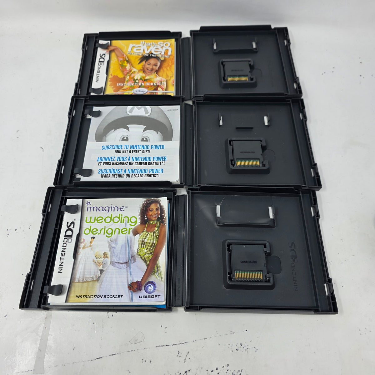 Lot of 3 Games Nintendo DS That's So Raven: Psychic,Sprung;  Wedding Designer