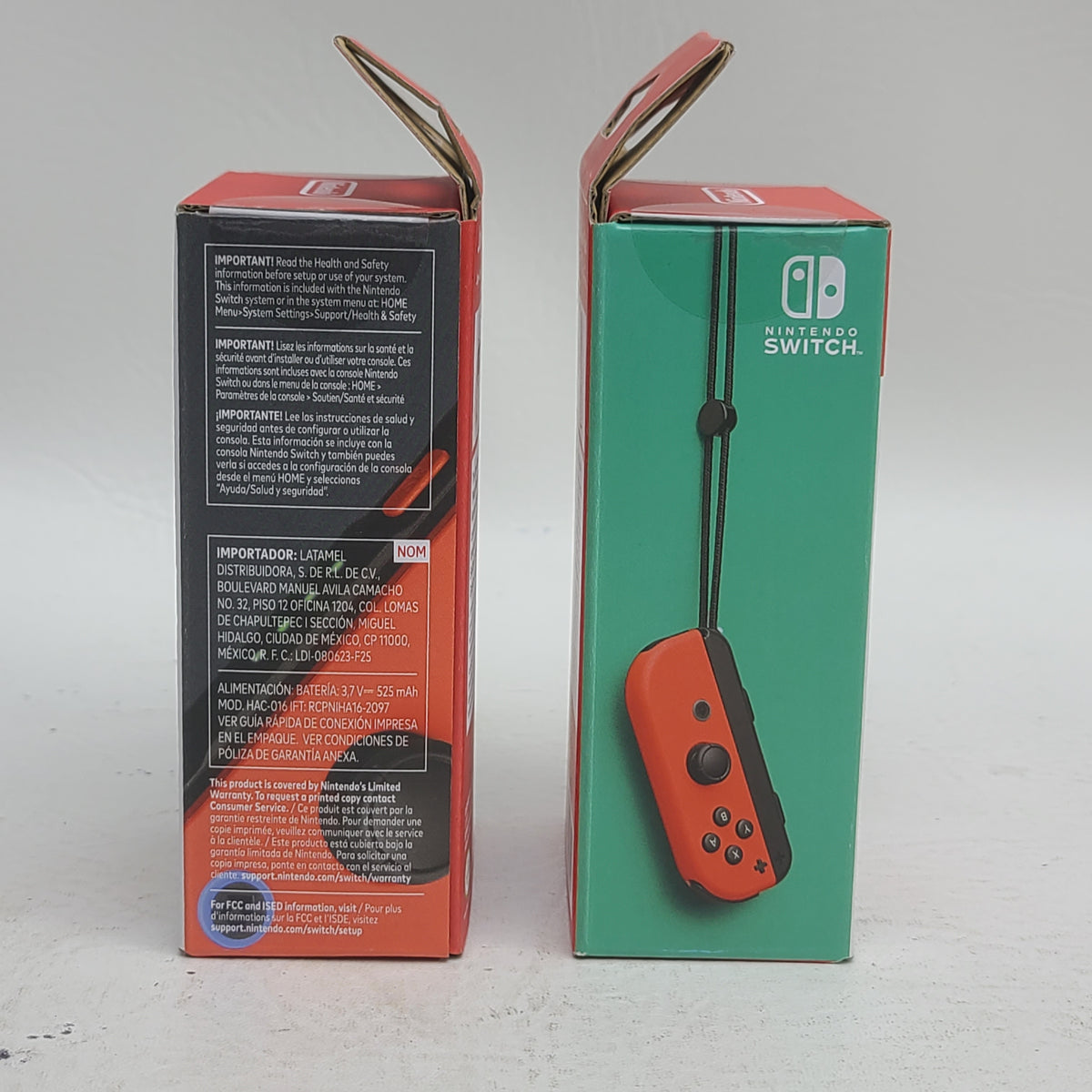New Lot of 2 Nintendo Switch Joy-Con Grip 
Neon Red