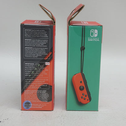 New Lot of 2 Nintendo Switch Joy-Con Grip 
Neon Red