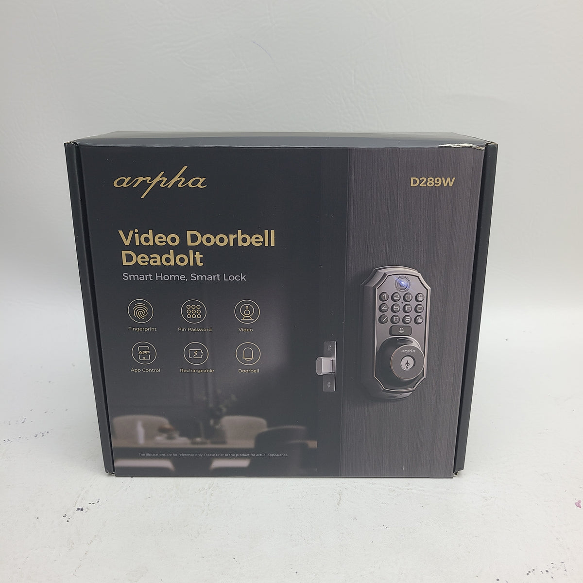 Arpha D289W Video Doorbell Deadbolt Smart Lock WiFi Keyless Fingerprint Entry