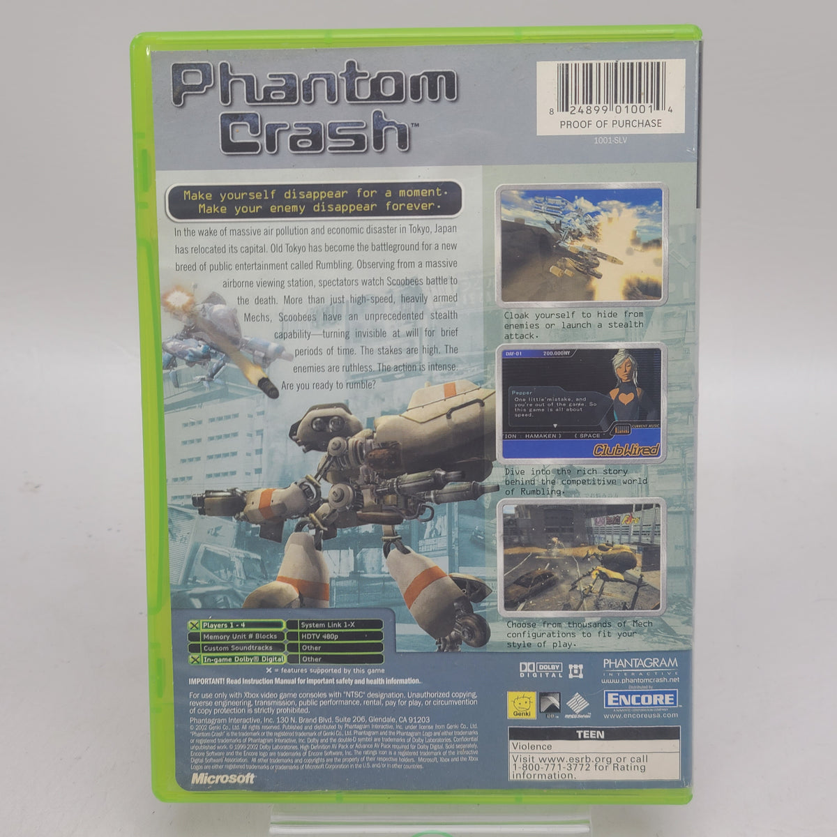 Phantom Crash (Microsoft Xbox, 2002)
