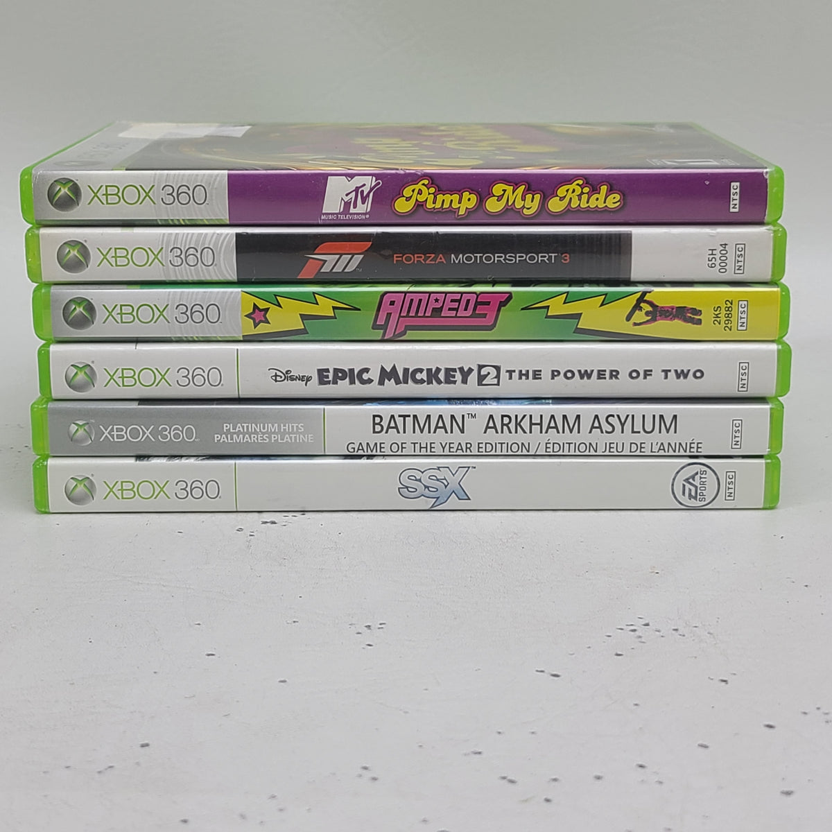Lot of 6 Microsoft Xbox 360 Games Forza Batman SSX Pimp My Ride Epic Mickey 2
