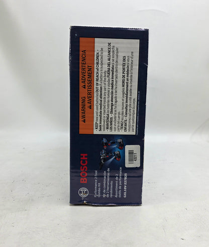 New Bosch GXL18V-227B25 18V Brushless 2-Tool Cordless Power Tool Combo Kit 