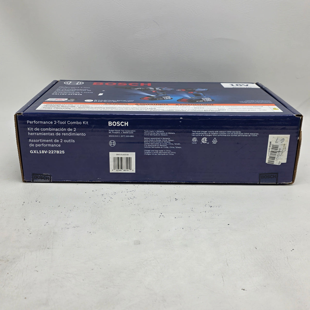 New Bosch GXL18V-227B25 18V Brushless 2-Tool Cordless Power Tool Combo Kit 