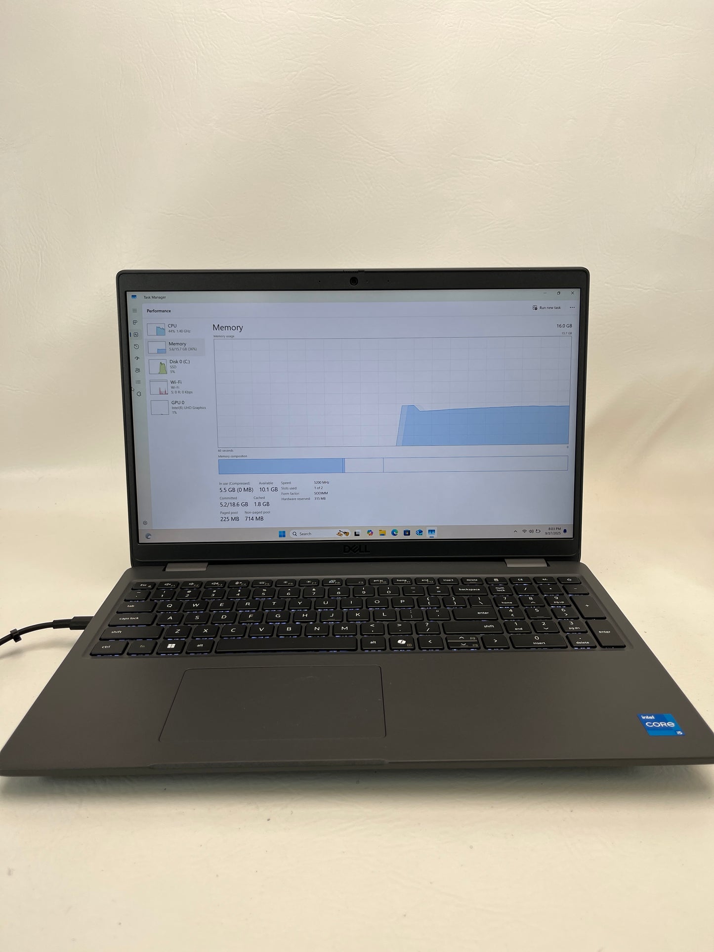 Dell LATITUDE 3550 DP96RF54 15.6" i5-1145G7 1.6GHz 8GB RAM 128GB SSD