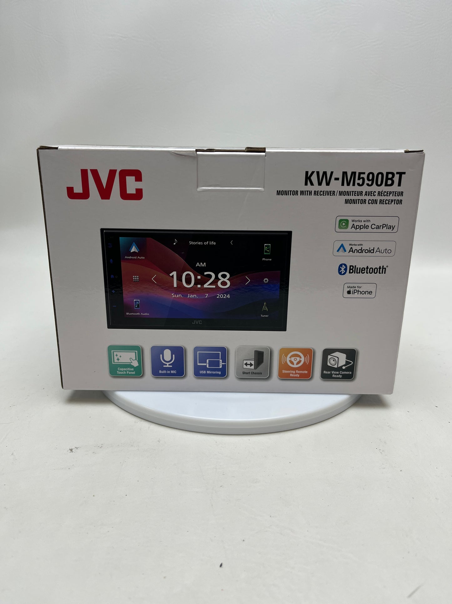 New JVC KW-M590BT Digital Multimedia Receiver 17900887