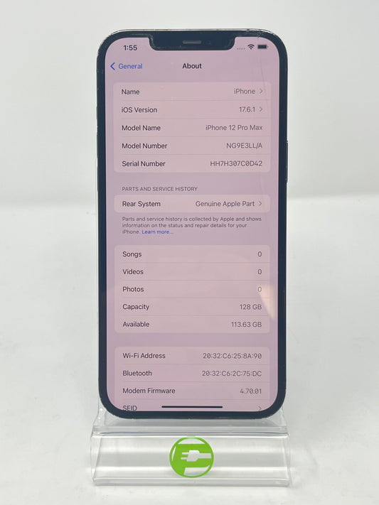 T-Mobile Apple iPhone 12 Pro 128GB Max Blue NG9E3LL/A