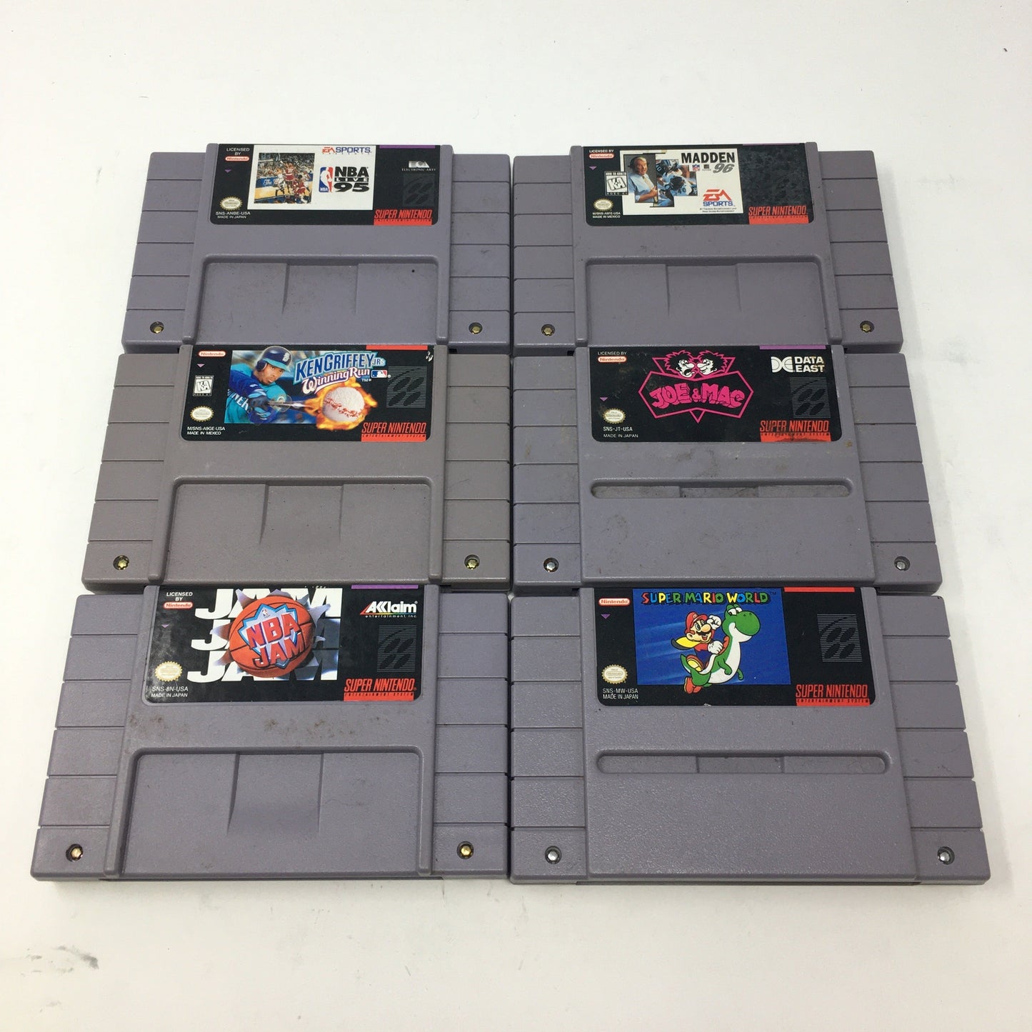 Lot of 6 Nintendo NES Games