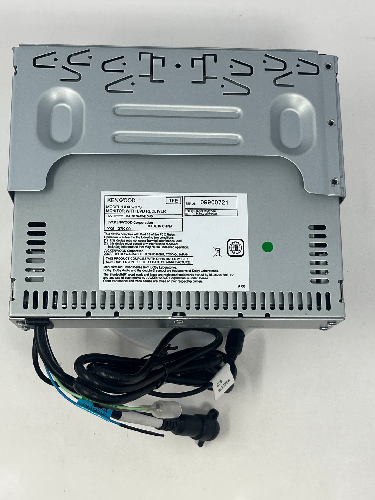 Kenwood DDX5707S DVD Receiver with 6.8 inch WVGA Display