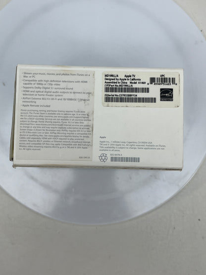 Apple TV 3rd Gen 512MB Digital HD Media Streamer MD199LL/A WiFi Only