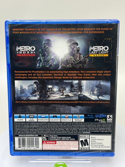New Metro Redux (Sony PlayStation 4 PS4, 2014)